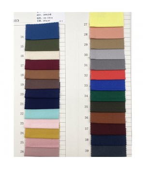 T248 New product pure cotton fabric cotton material fabric siro spinning 285GSM for clothing 100 cotton fabric