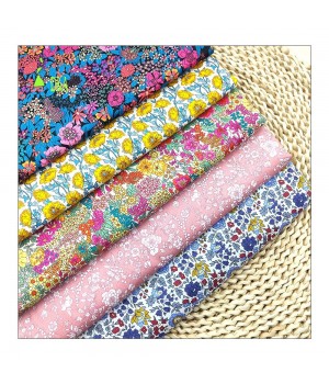 Wholesale customize print cotton lawn liberty london floral woven poplin cotton fabric for dress