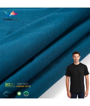 Wholesale 180 gsm Organic Cotton Fabric Knitted Cotton Fabric 100% Cotton Fabric for t-shirt Clothing