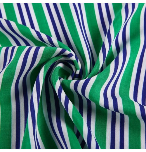 Gold supplier cheap pure rayon voile flat screen printed taffeta stripe woven fabric